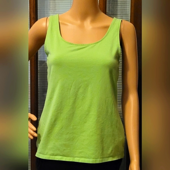 J.Jill Perfect Tank Lime Green Medium - Picture 1 of 2